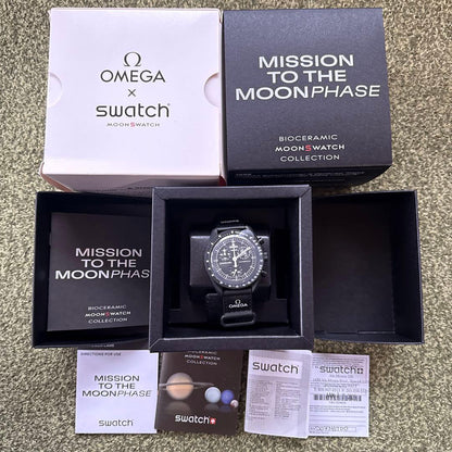swatch 限定新品OMEGA x Swatch スヌーピー ブラック Men's — Japanese