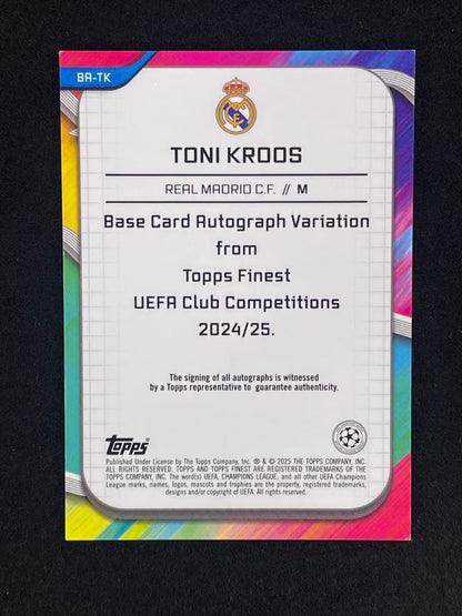 Toni Kroos Topps Finest Auto — Japanese