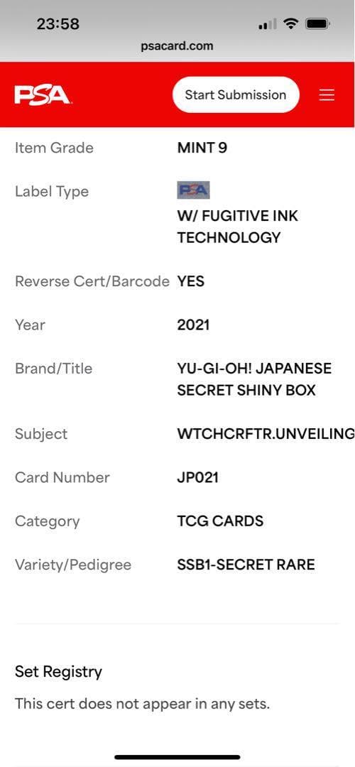 PSA 9 Yu-Gi-Oh Witchcraft Demonstration — Japanese
