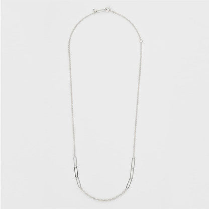 Agete 2025 Limited Edition Silver Necklace Set with three silver, gold, and black plated charms