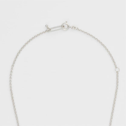 Agete 2025 Limited Edition Silver Necklace Set with three silver, gold, and black plated charms