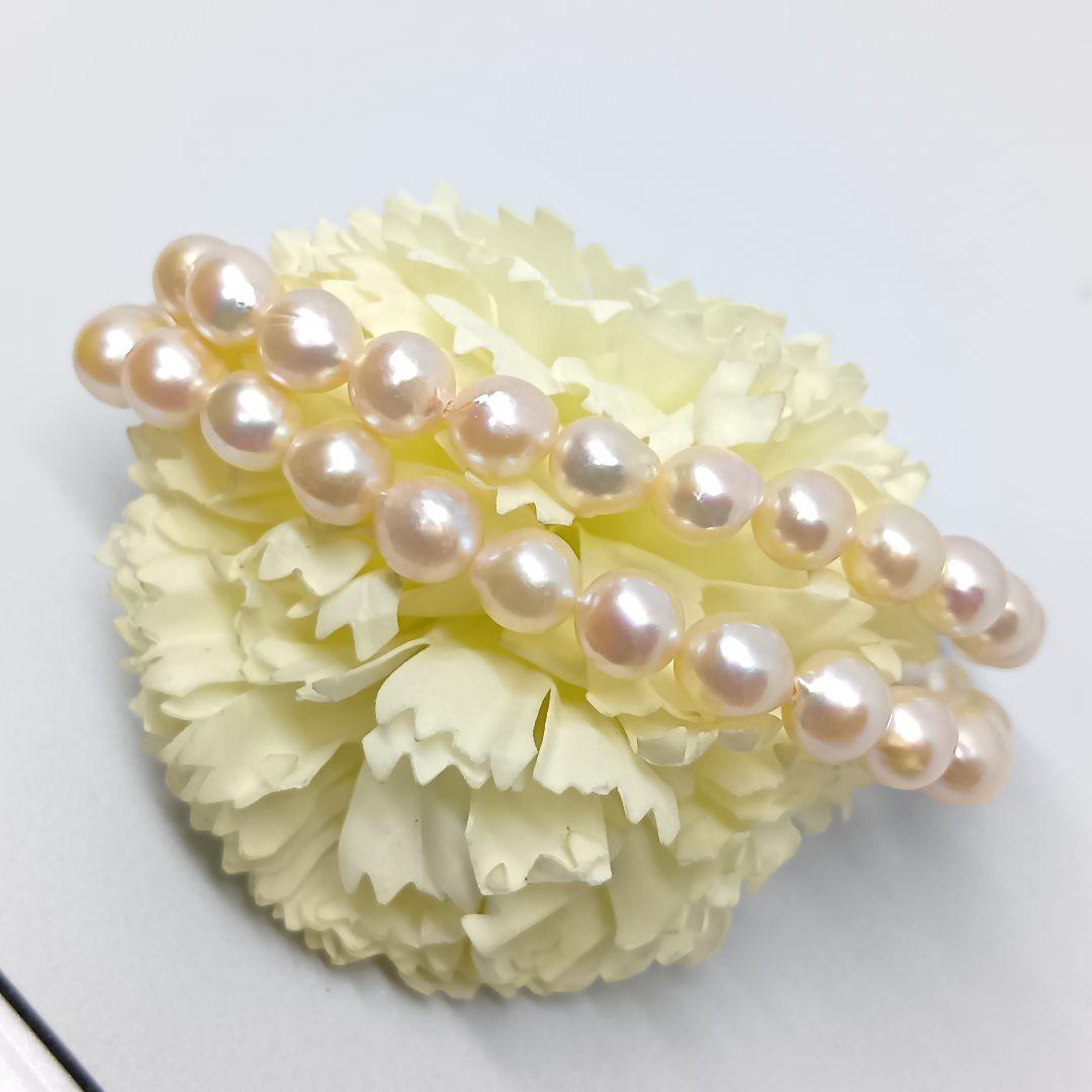 40cm Akoya pearl baroque necklace with 7mm pearls and Silver 925 stamp SILVER