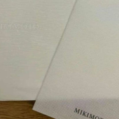 Mikimoto baroque pearl necklace with 6.6-6.8mm pearls and silver clasp, 54cm length, re-threaded in 2024