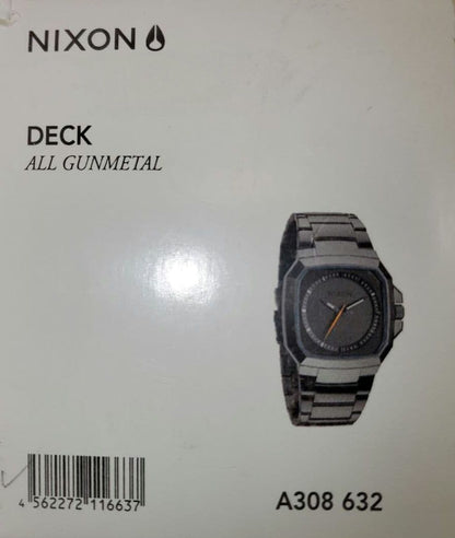 NIXON DECK ALL GUNMETAL Quartz Men's Watch — Japanese