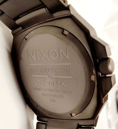 NIXON DECK ALL GUNMETAL Quartz Men's Watch — Japanese