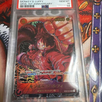 PSA 10 One Piece Monkey D. Luffy SR — ROMANCE DAWN ST01-012 — Japanese