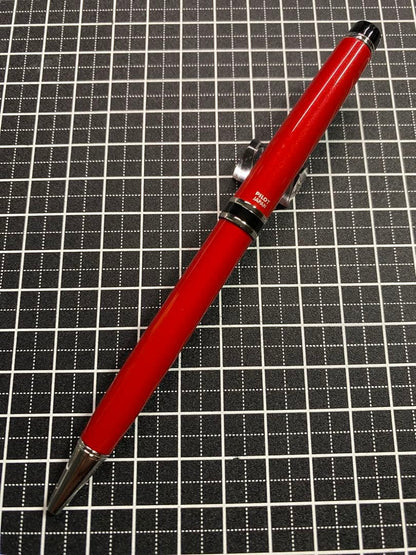 PILOT GRAISE NC Red Ballpoint Pen BGNC-5SR-R with red ink shown on a white background with minor wear marks