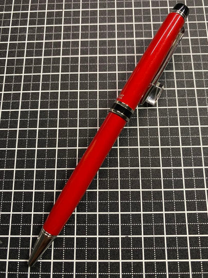 PILOT GRAISE NC Red Ballpoint Pen BGNC-5SR-R with red ink shown on a white background with minor wear marks