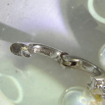 Pure Pearl Akoya pearl pendant top with grape motif in silver, measuring approximately 5 cm long and weighing 7.5 g