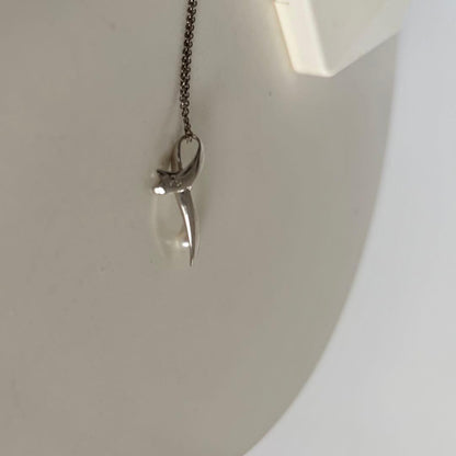 MIKIMOTO PERLITA Silver925 Pearl Necklace with marked chain and authentic pearls