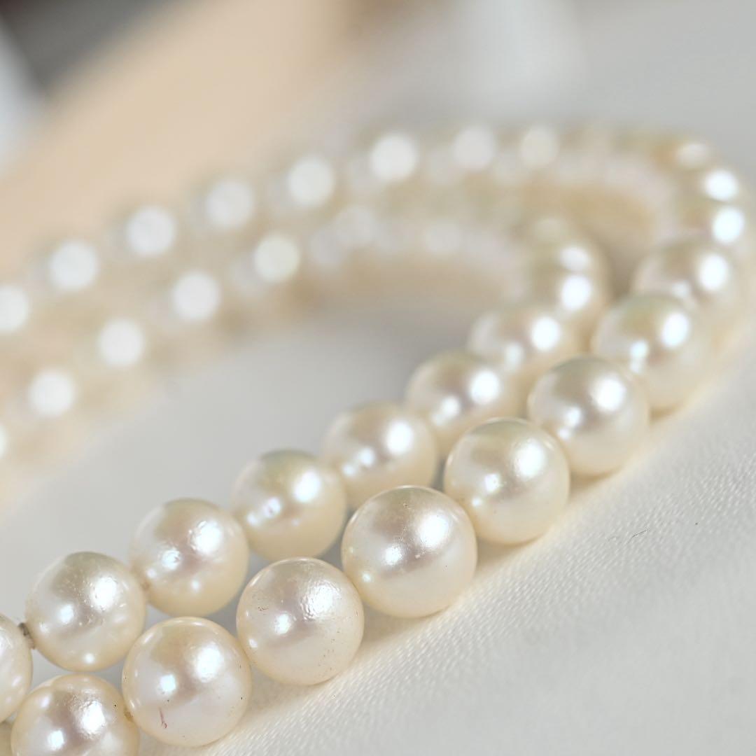 Takatsuki Akoya pearl necklace featuring round 6.5-6 mm pearls on a 37 cm strand