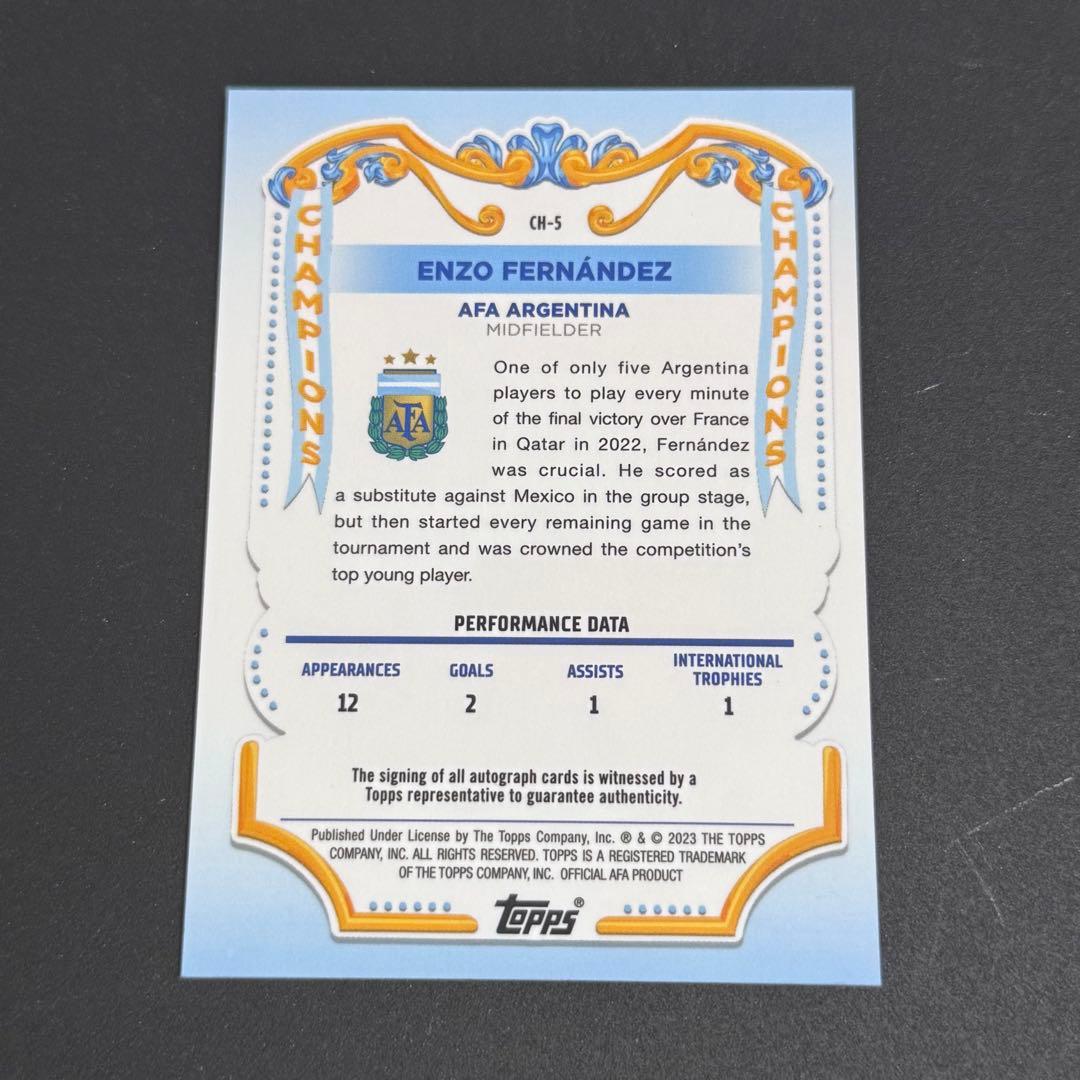 Topps Enzo Fernandez Autographed Card — Japanese