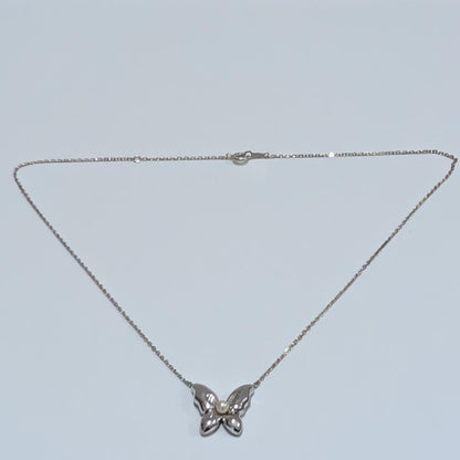 2079 Mikimoto pearl necklace with 4mm pearl on 44cm SV925 sterling silver chain and pendant