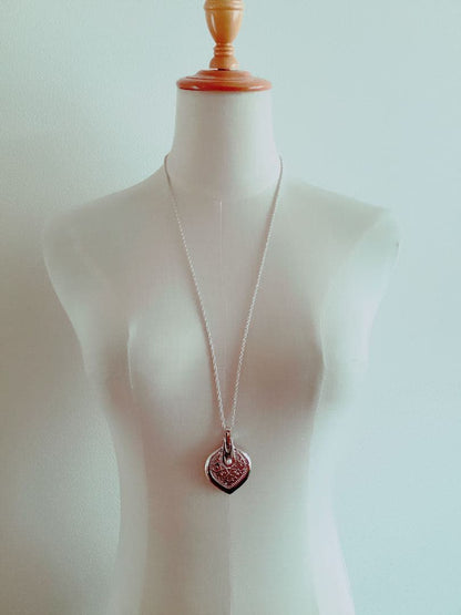 MIKIMOTO Genuine Pearl Loupe Magnifier Long Necklace measuring 75-85 cm with pearl and magnifying loupe