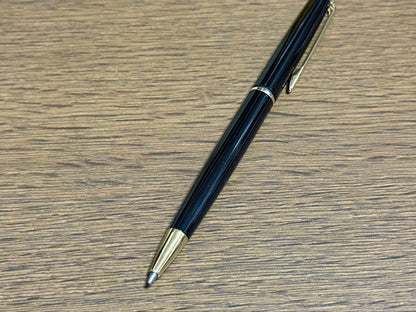 Waterman Pen and Fountain Pen Set with classic design and smooth ballpoint pen in black finish