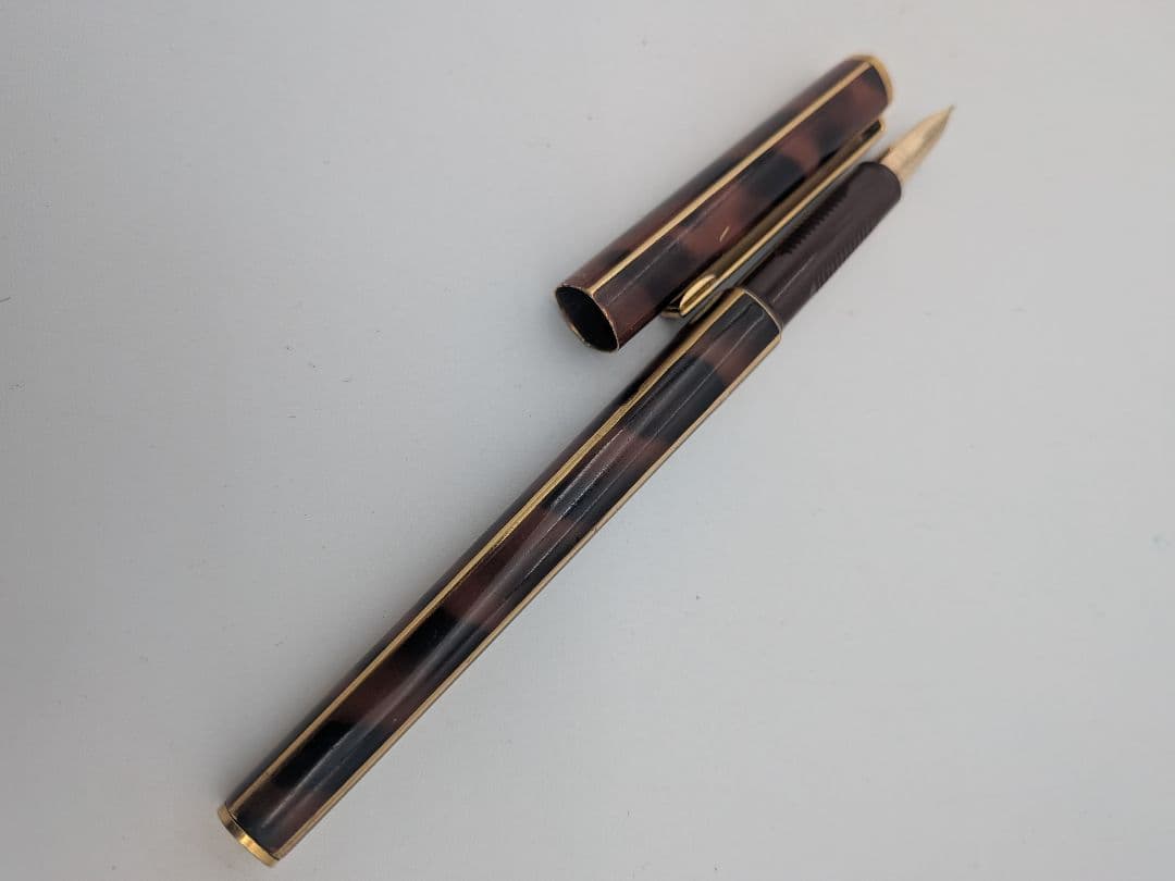 Pilot Quarto fountain pen featuring a 14K gold nib without accessories, shown in detail