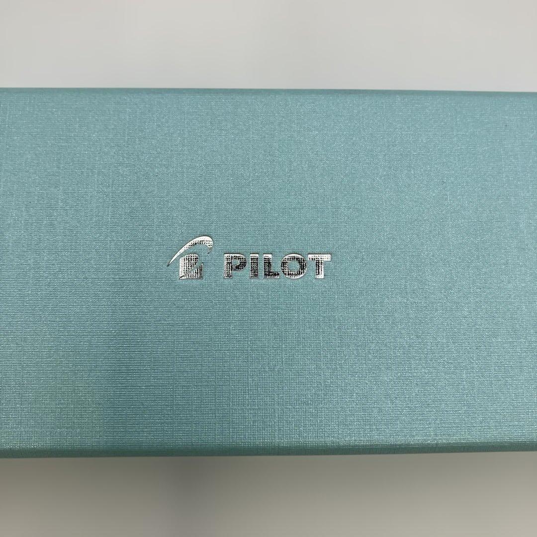 Pilot silver ballpoint pen and mechanical pencil 2-piece set with case and instruction manual