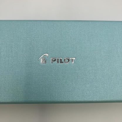 Pilot silver ballpoint pen and mechanical pencil 2-piece set with case and instruction manual