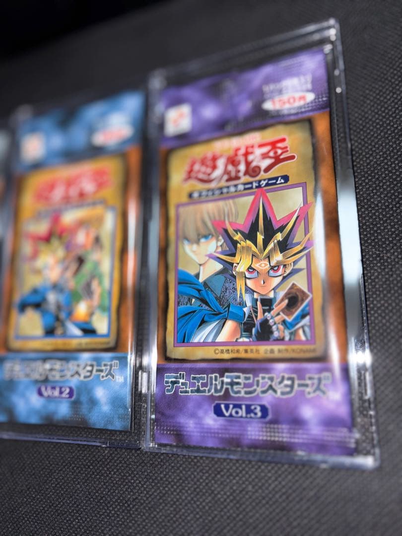 Yu-Gi-Oh Yu-Gi-Oh! Vol. 1 Initial First Edition Vol. 2 Vol. 3 Unopened Discontinued Set Pack — Japanese