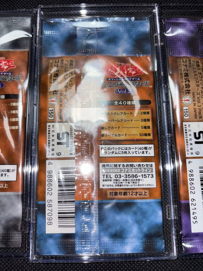 Yu-Gi-Oh Yu-Gi-Oh! Vol. 1 Initial First Edition Vol. 2 Vol. 3 Unopened Discontinued Set Pack — Japanese