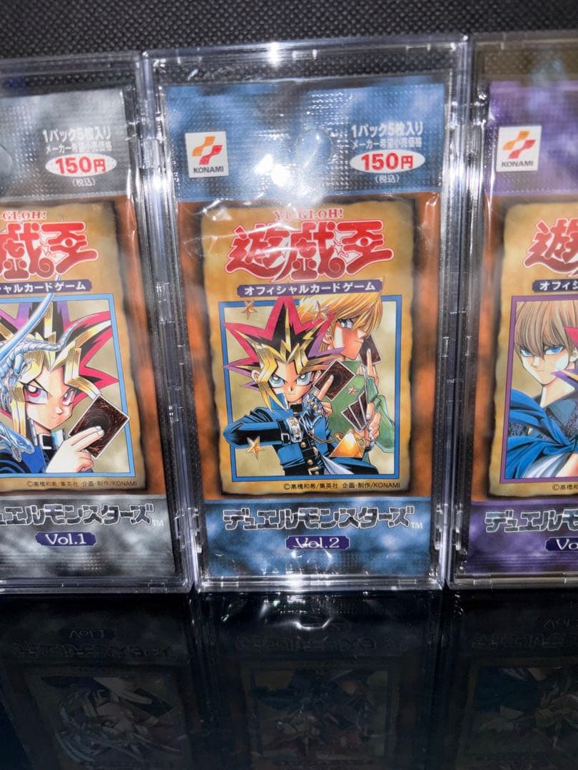 Yu-Gi-Oh Yu-Gi-Oh! Vol. 1 Initial First Edition Vol. 2 Vol. 3 Unopened Discontinued Set Pack — Japanese