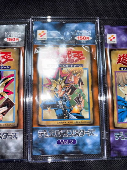 Yu-Gi-Oh Yu-Gi-Oh! Vol. 1 Initial First Edition Vol. 2 Vol. 3 Unopened Discontinued Set Pack — Japanese