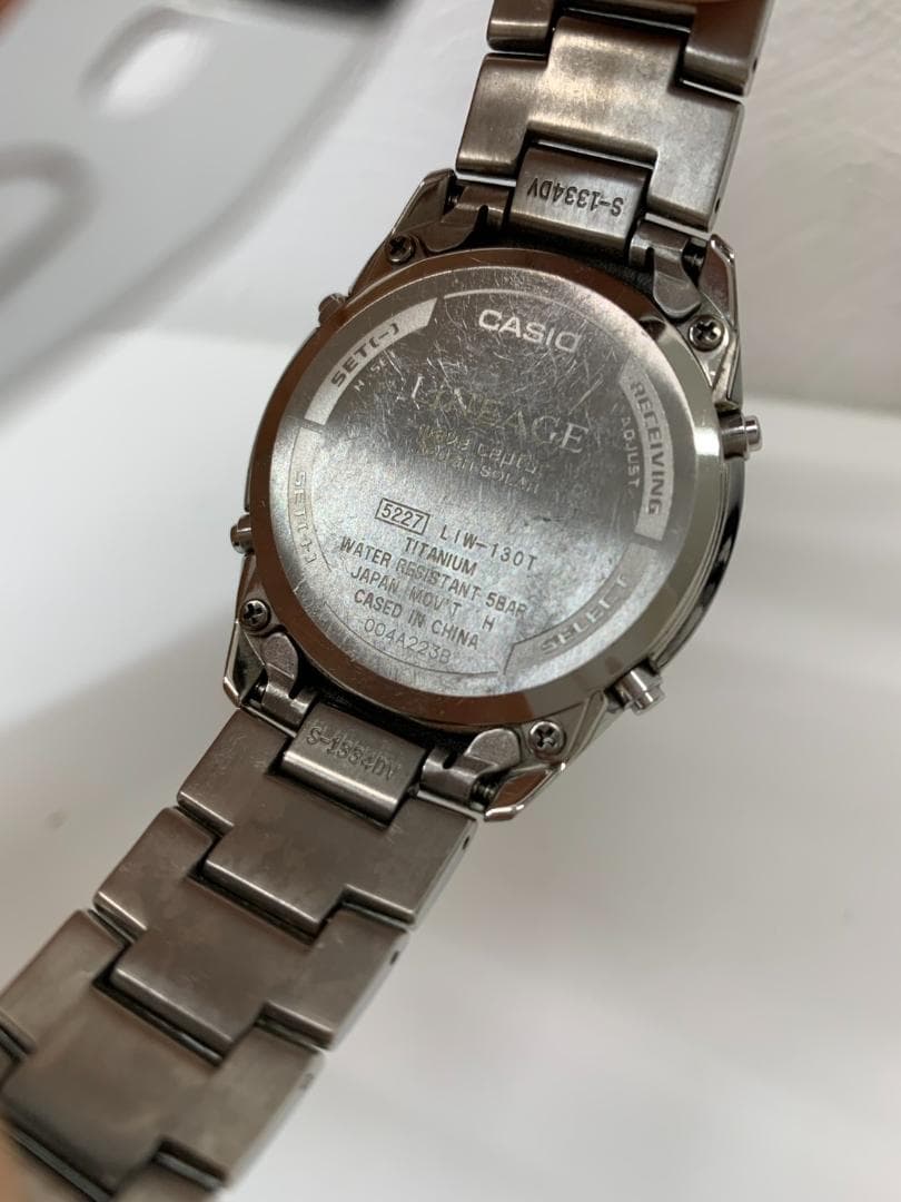 CASIO LIW-T130T Solar Men's Watch — Japanese