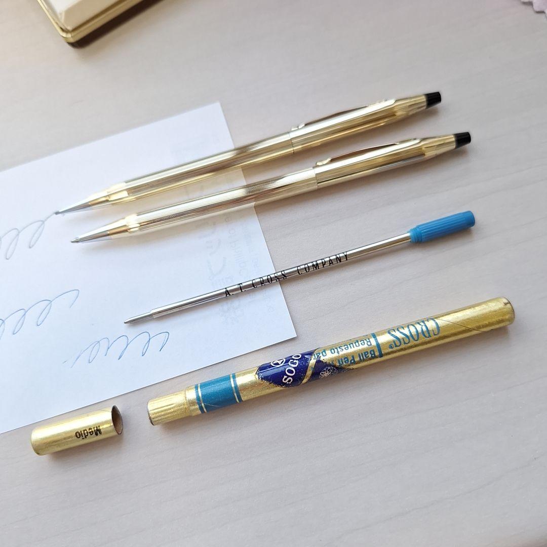 Cross Classic Century 2-piece pen set with 10KT gold filled refill in gold color
