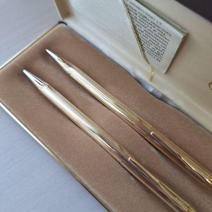 Cross Classic Century 2-piece pen set with 10KT gold filled refill in gold color