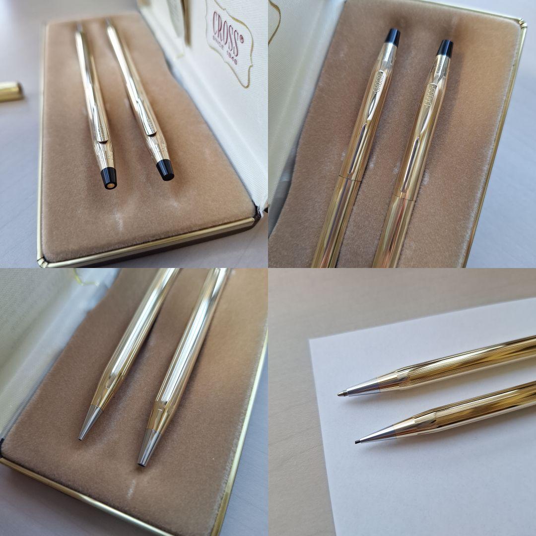 Cross Classic Century 2-piece pen set with 10KT gold filled refill in gold color
