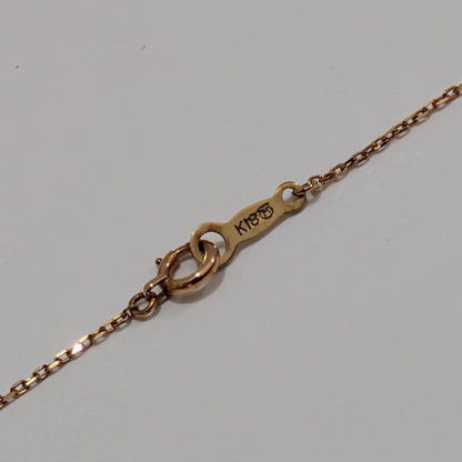 Mikimoto pearl diamond necklace with 7.2mm pearl pendant set in 18K yellow gold on 40 cm chain