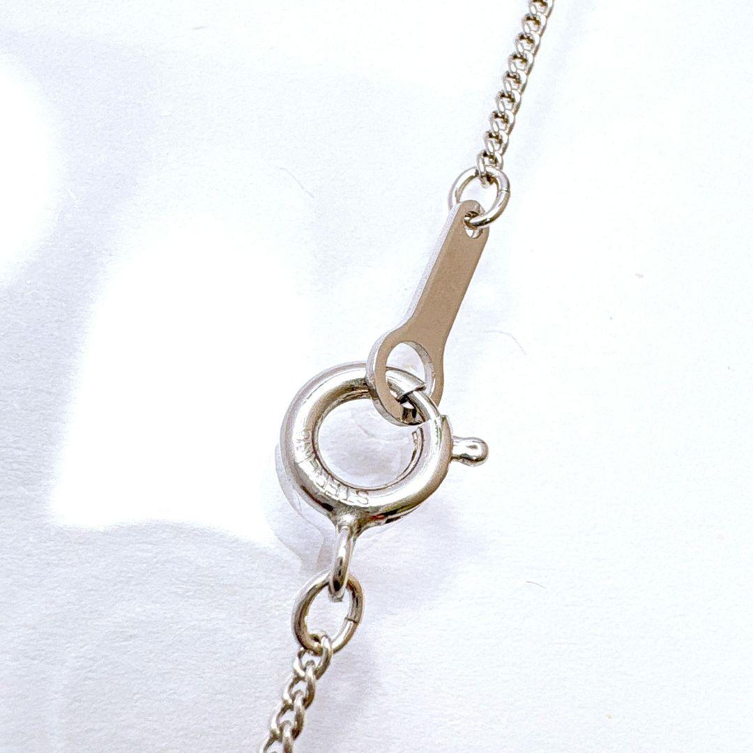 TASAKI Ribbon Pearl Silver Necklace with 40cm silver chain and white pearls