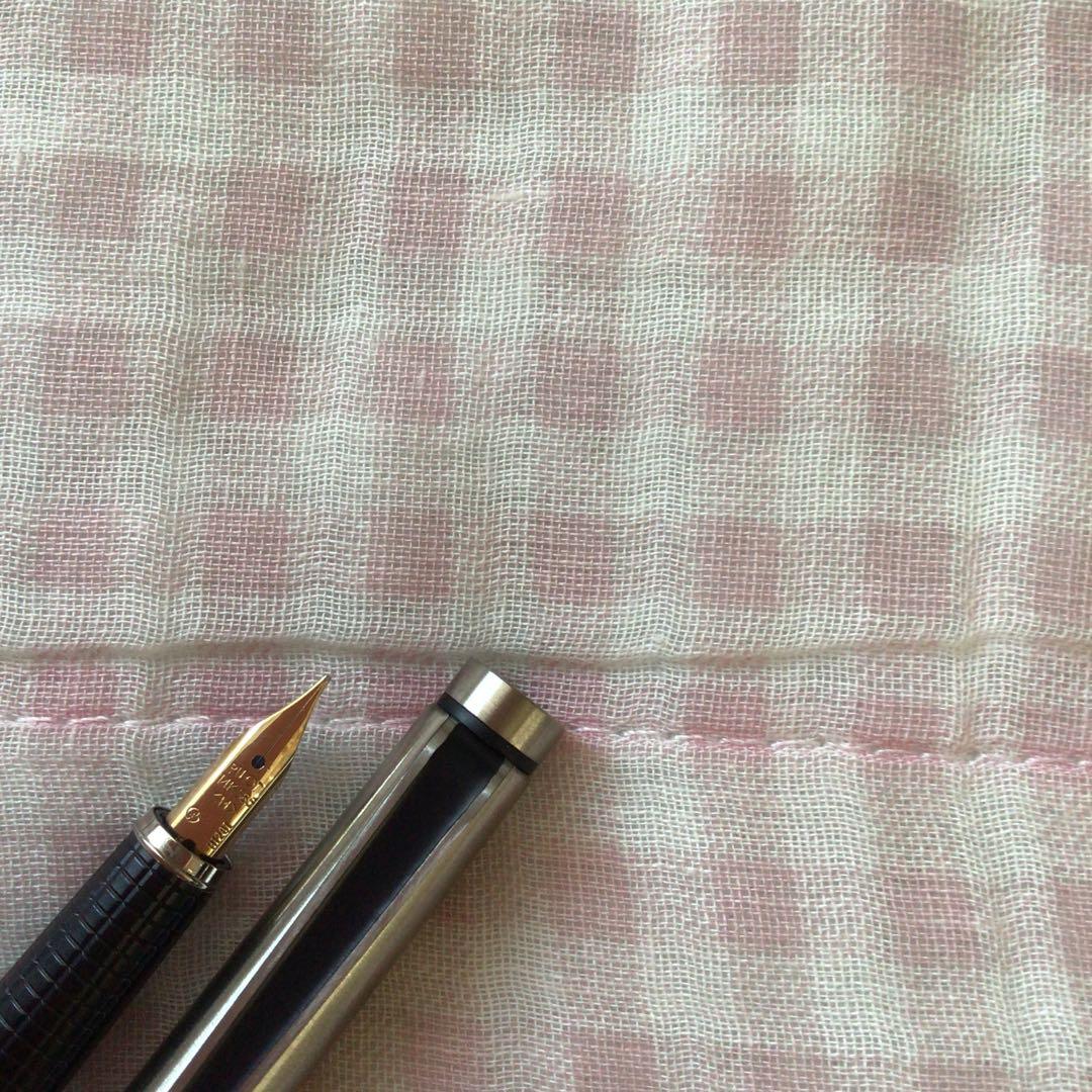 Pilot 14K gold fountain pen from R Series in silver finish, unopened with possible storage wear