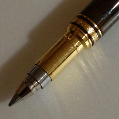 Discontinued Pilot Switch Marble Brown multi-function pen with metal material and gold decoration