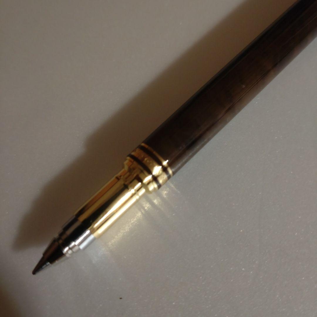 Discontinued Pilot Switch Marble Brown multi-function pen with metal material and gold decoration