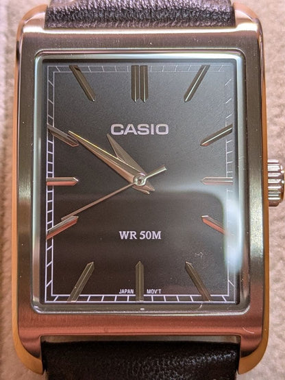 CASIO MTP-B215D Quartz Men's Watch — Japanese