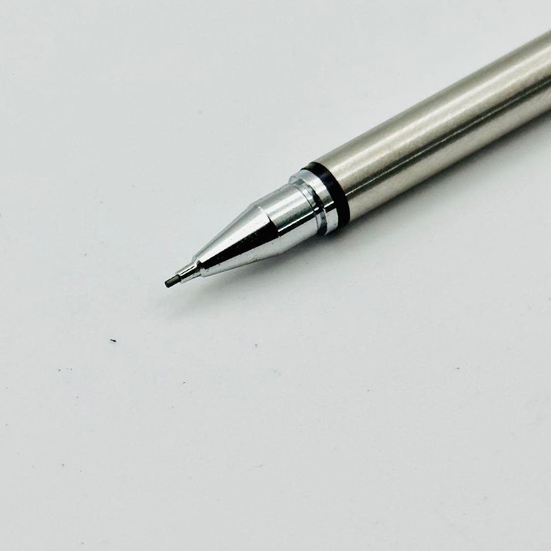 Silver Pilot mechanical pencil with stainless steel body and included protective case