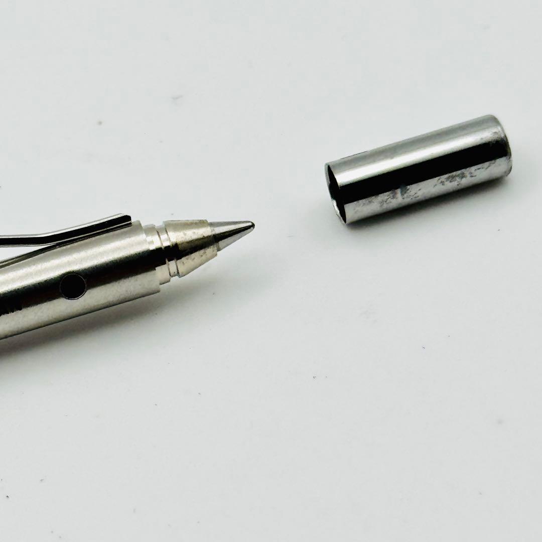 Silver Pilot mechanical pencil with stainless steel body and included protective case