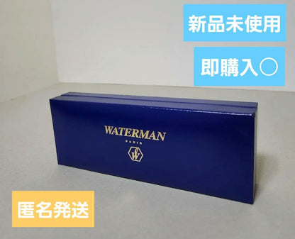 Waterman 2-piece set with navy metal ballpoint pen and mechanical pencil with case and instruction manual