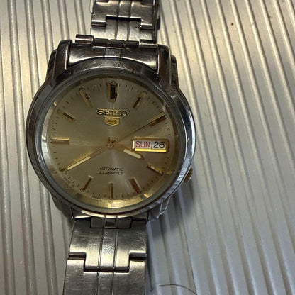 SEIKO 5 21石 Automatic Men's Watch — Japanese