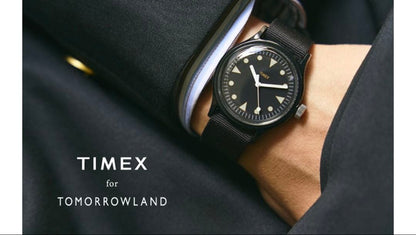 TIMEX TOMORROWLAND BLACK Quartz Men's Watch — Japanese