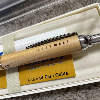 PILOT JUSTMEET ballpoint pen unused with slight box peeling visible