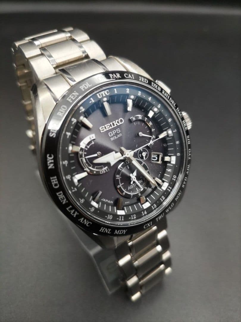 SEIKO GPS Solar Astron Men's Watch — Japanese