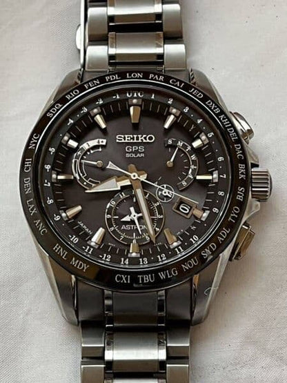 SEIKO GPS Solar Astron Men's Watch — Japanese