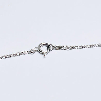 Mikimoto pearl necklace with silver leaf design featuring 3.9 to 4.1 mm pearls and 43.5 cm length