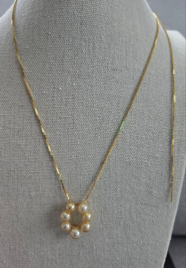 GSTV SV Akoya Pearl Horseshoe Motif Necklace 2 Set featuring 5-6mm pearls on 50cm silver Venetian slide chains