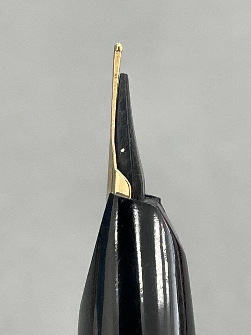 Pilot super quality black fountain pen with gold decoration, black ink bottle, dedicated case, and instruction manual