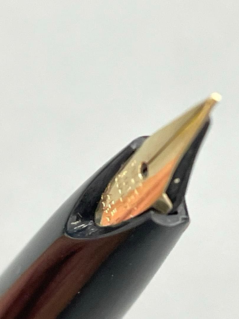 Pilot super quality black fountain pen with gold decoration, black ink bottle, dedicated case, and instruction manual