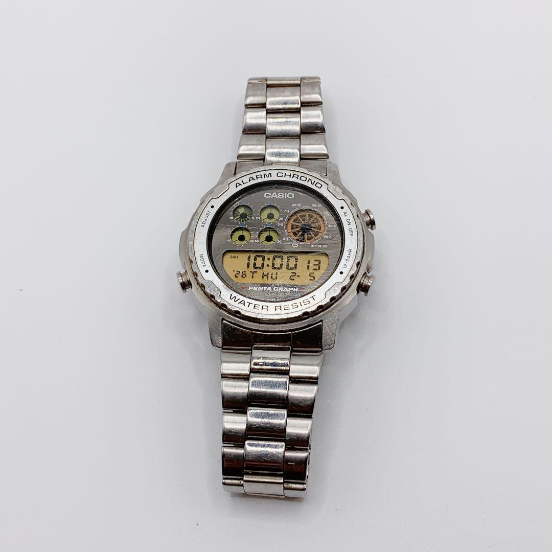 CASIO PENTA GRAPH Digital Men's Watch — Japanese