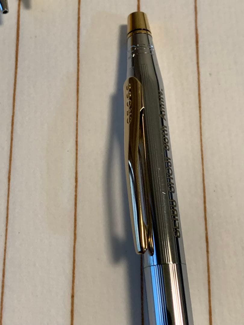 Set of six mechanical pencils including Pilot brand with NO.4237 insertion displayed
